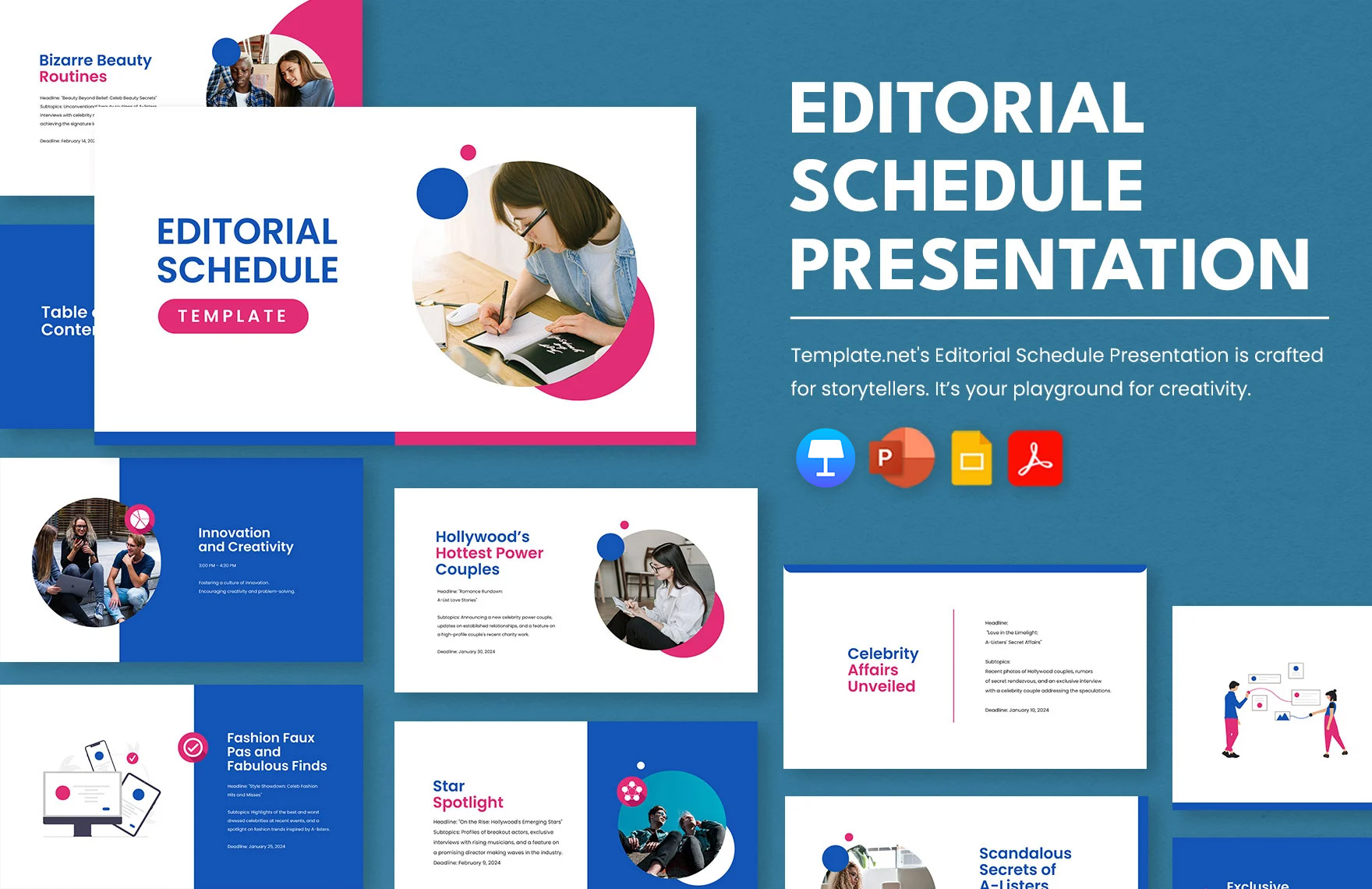 Free Editable Schedule Templates In PowerPoint To Download