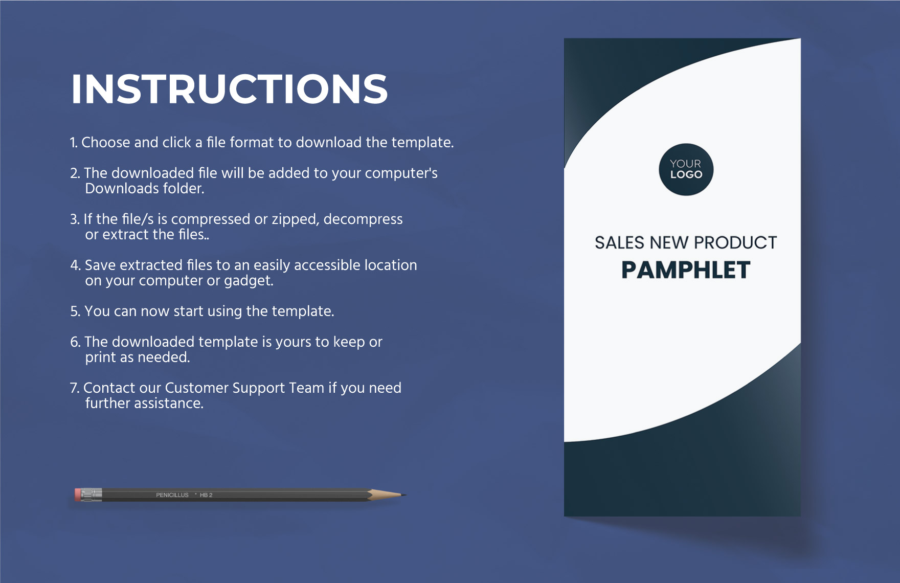 Sales New Product Pamphlet Template
