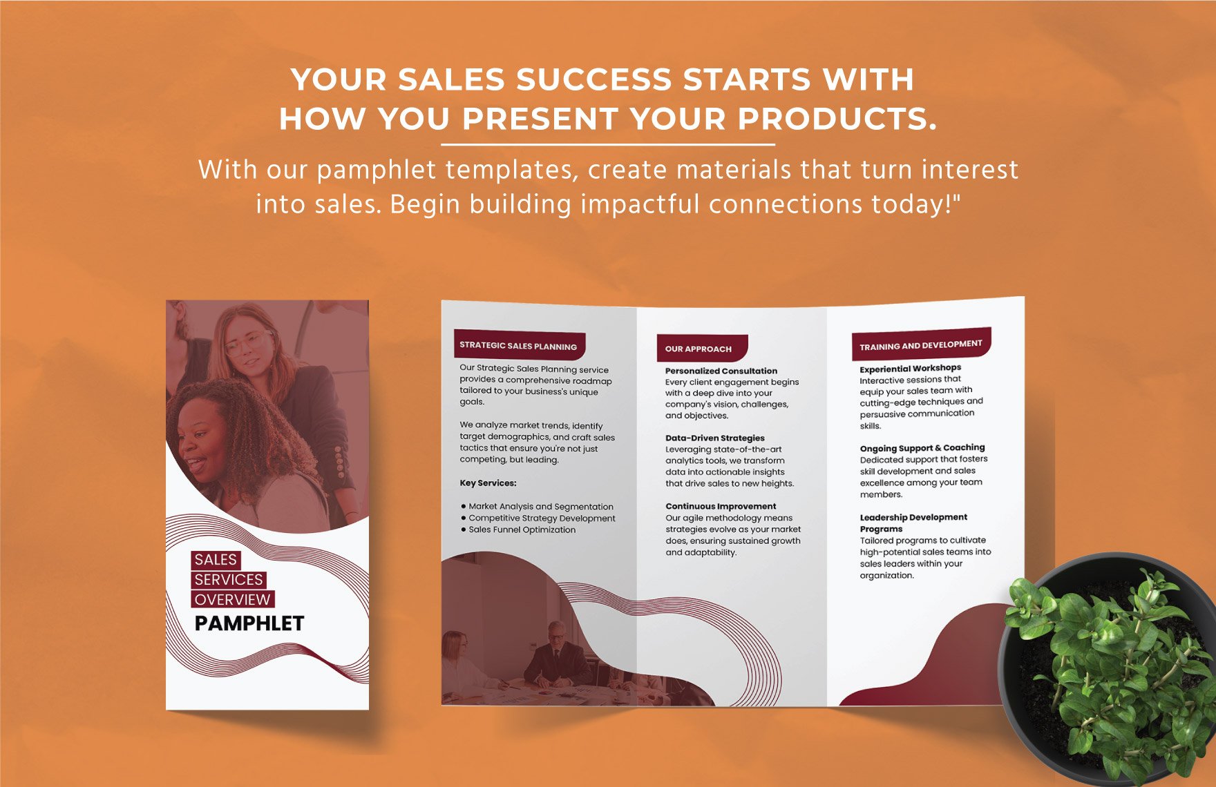 Sales Services Overview Pamphlet Template