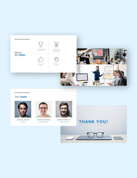 Free Web Development Presentation Template to Edit Online