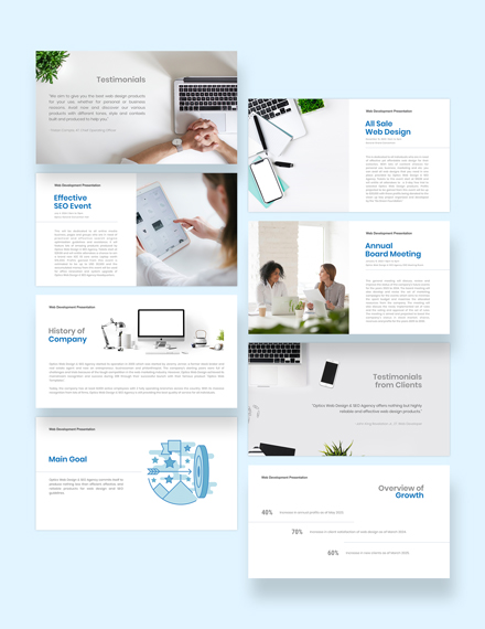 Free Web Development Presentation Template to Edit Online