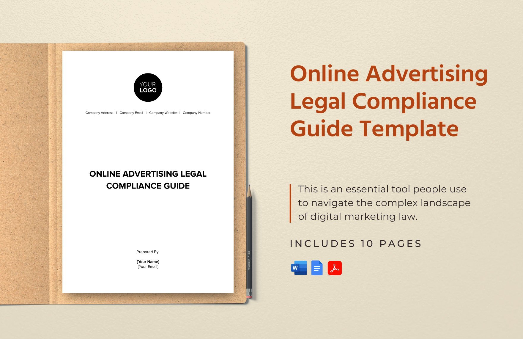 Online Advertising Legal Compliance Guide Template in Word, Google Docs, PDF