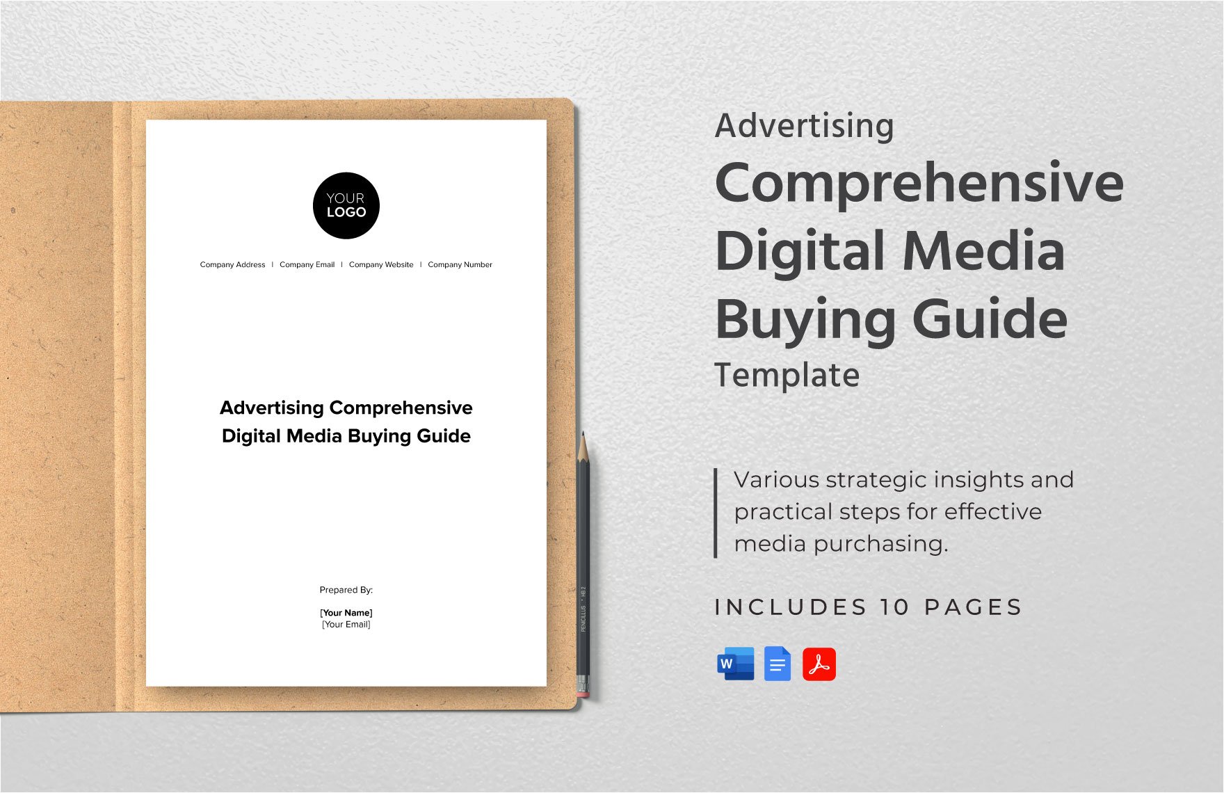 Advertising Comprehensive Digital Media Buying Guide Template