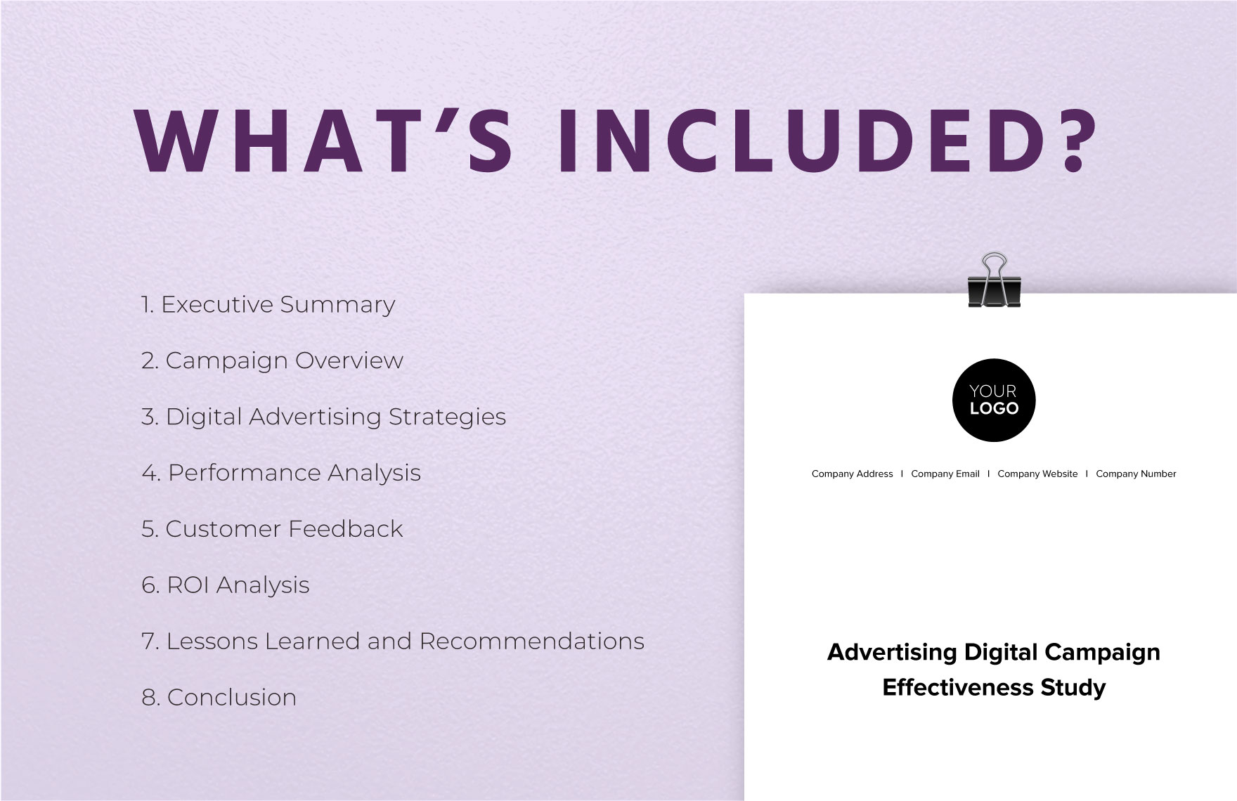 Advertising Digital Campaign Effectiveness Study Template