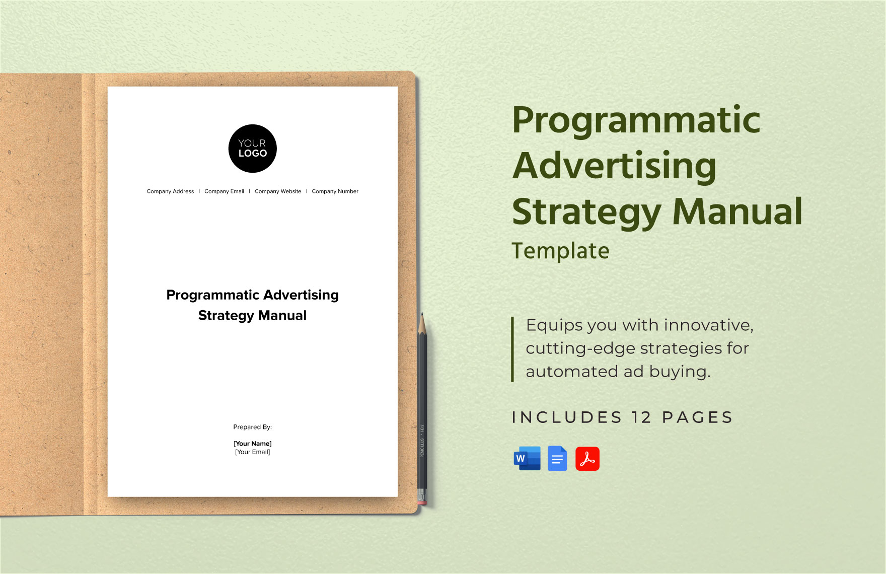 Programmatic Advertising Strategy Manual Template in Word, Google Docs, PDF