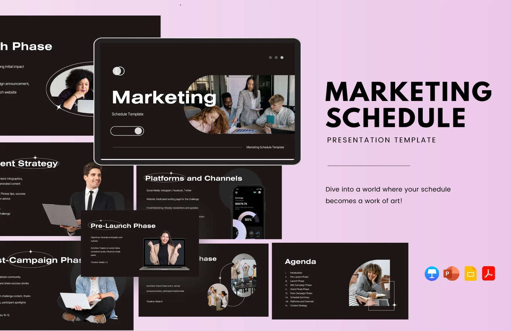 Free Editable Schedule Templates In Google Slides To Download