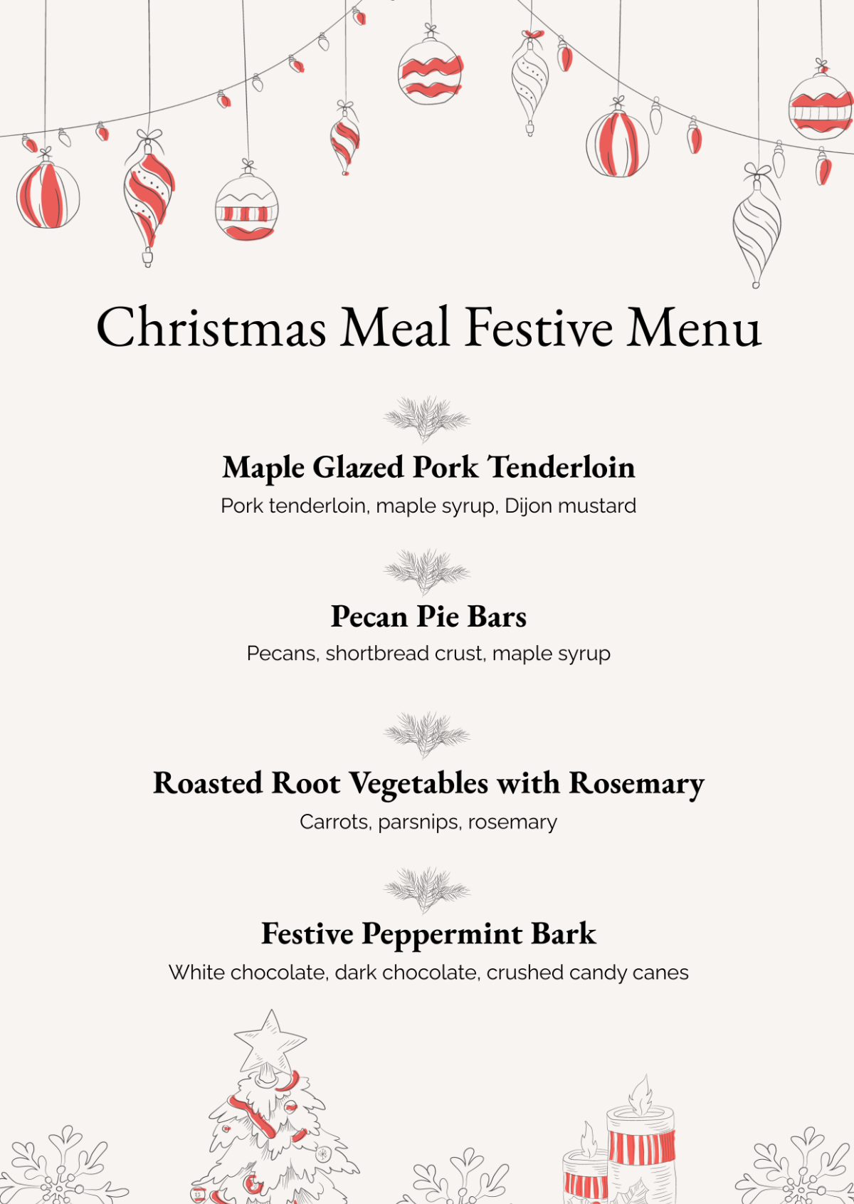 Free Christmas Cocktail Menu Template To Edit Online Free Christmas Cocktail Menu Template To Edit Online