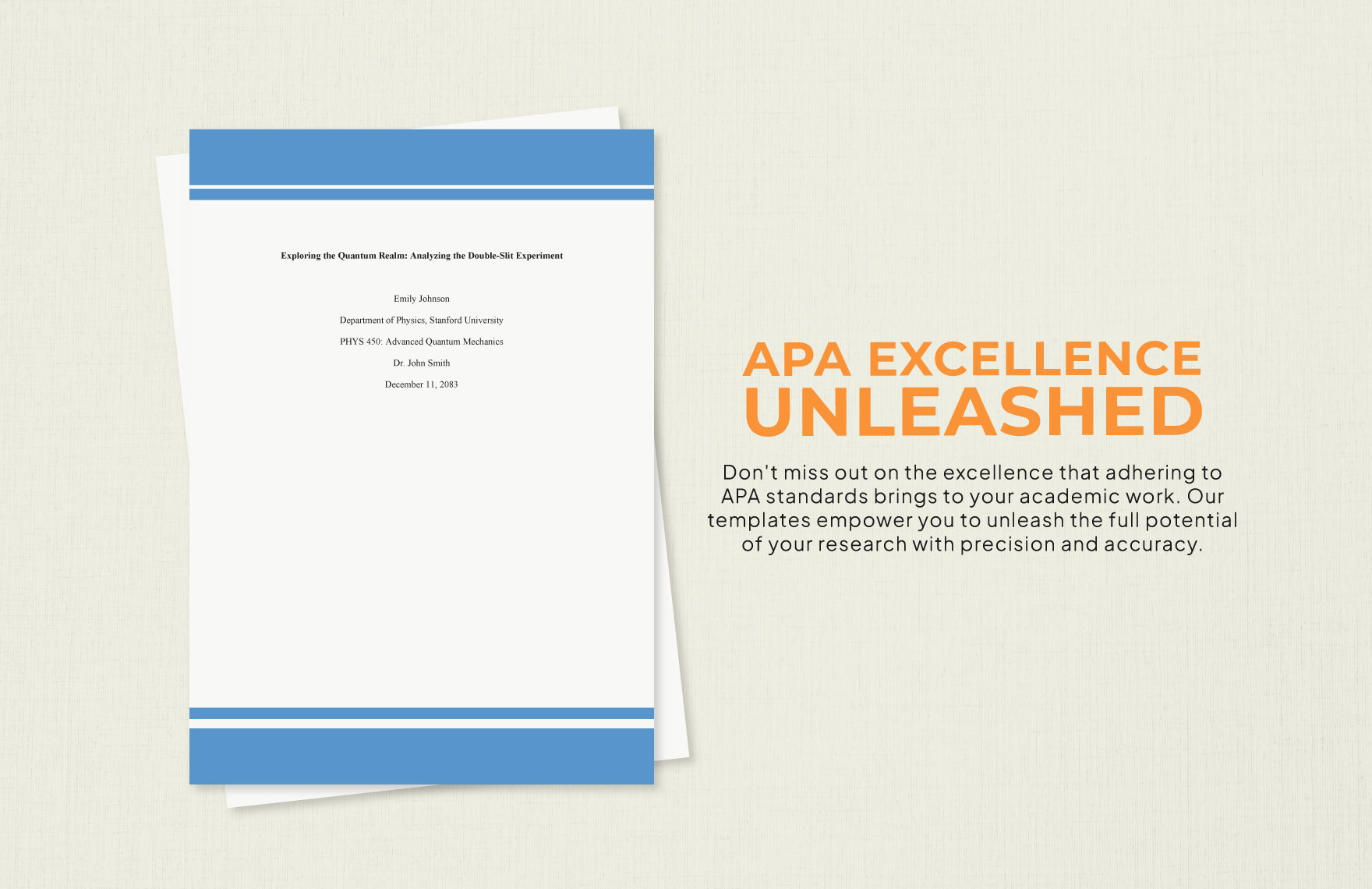 APA Formatted Paper Template