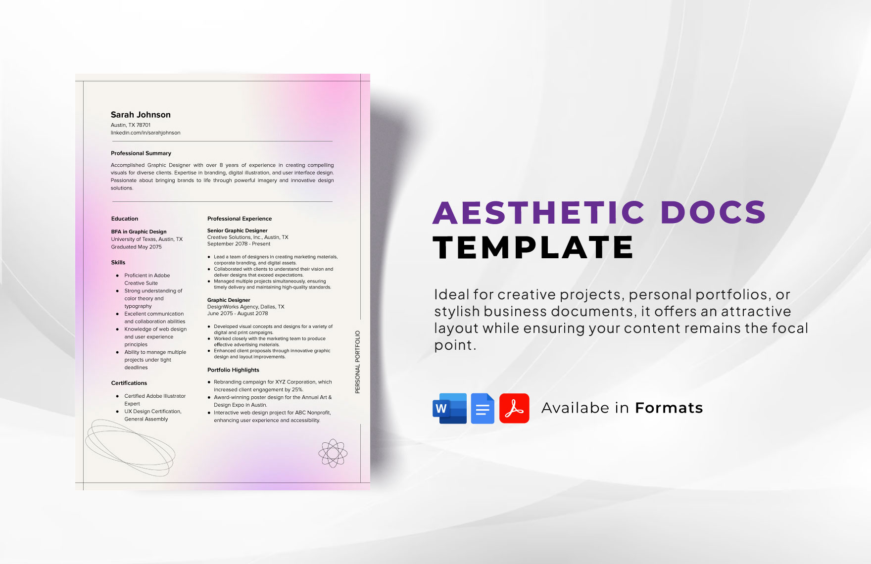 Aesthetic Docs Template in Word, PDF, Google Docs - Download | Template.net