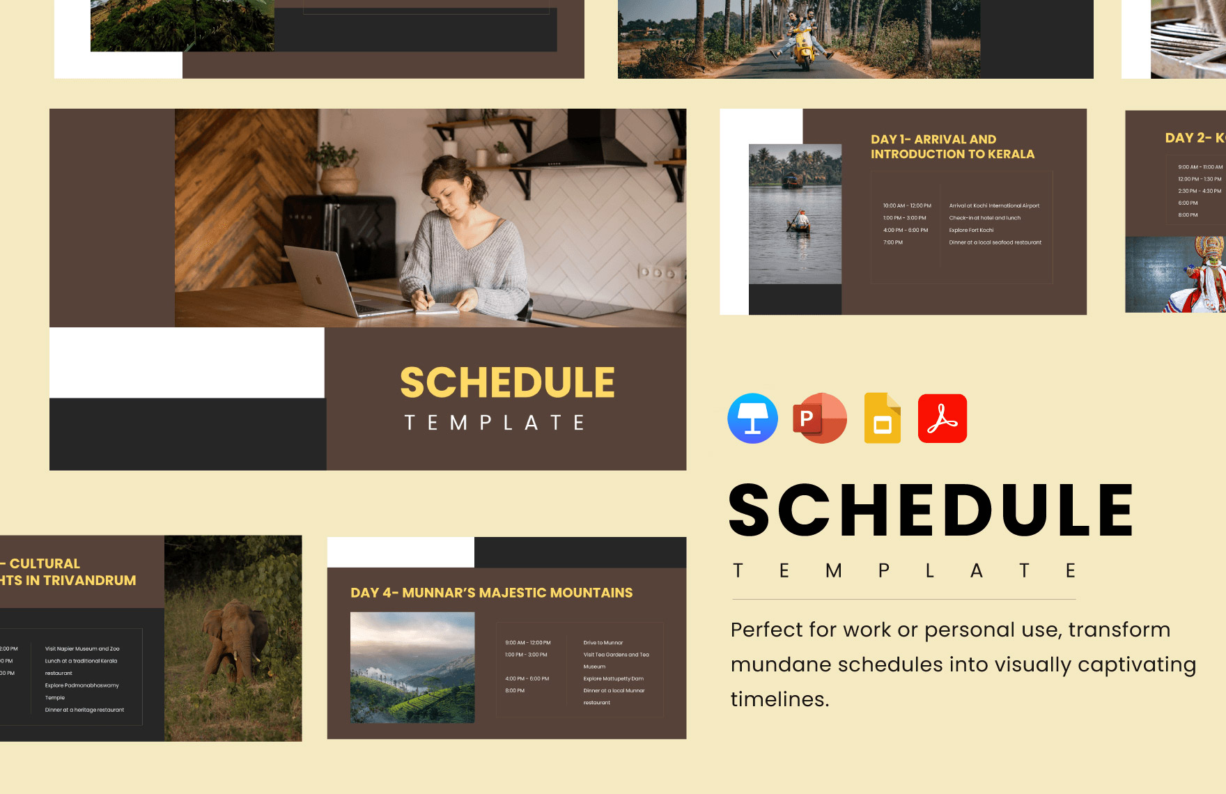 Free Editable Schedule Templates In PowerPoint To Download