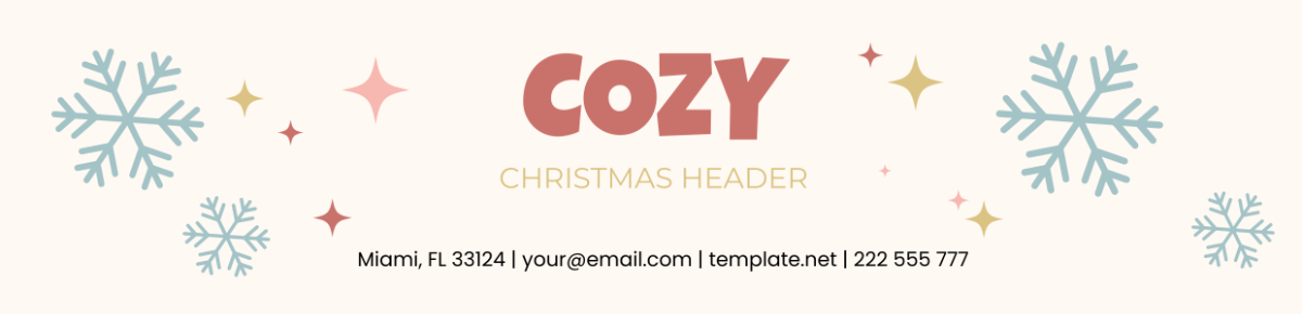 Cozy Christmas Header Template
