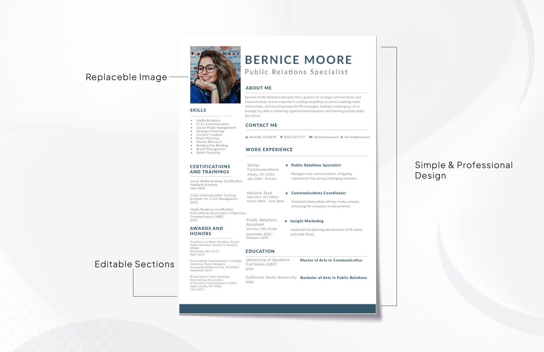 Resume for Macbook Template