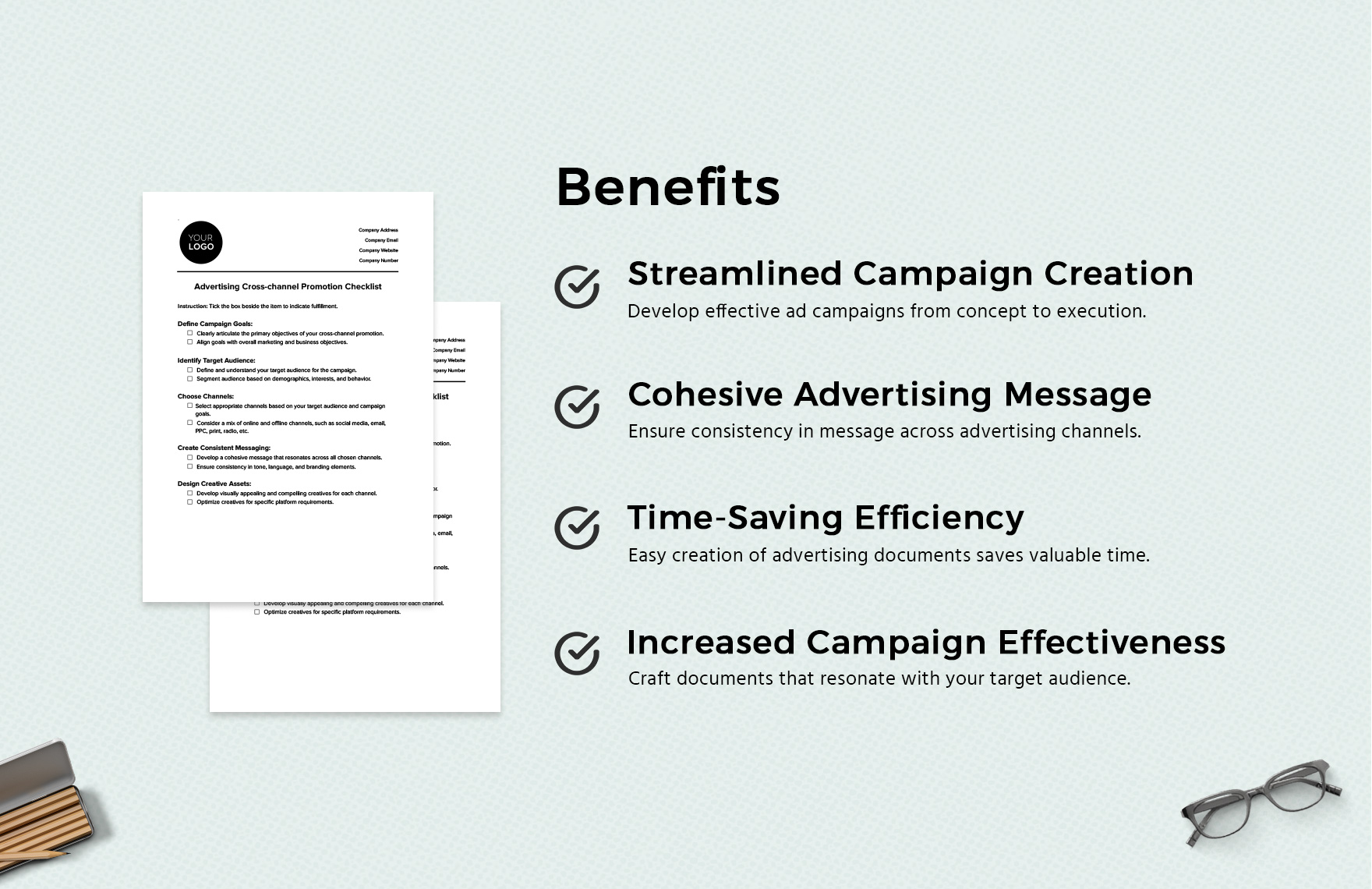 Advertising Cross-channel Promotion Checklist Template