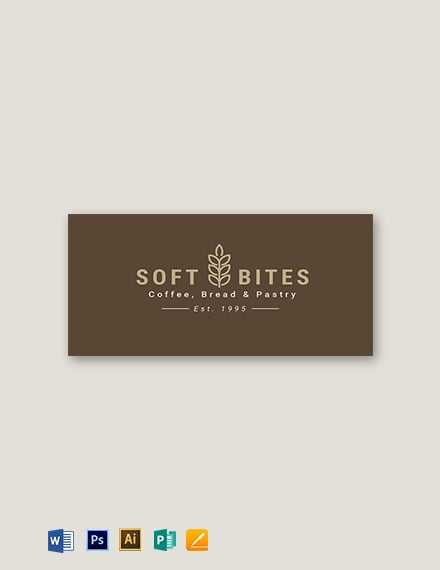 cafe bakery hotel badge template