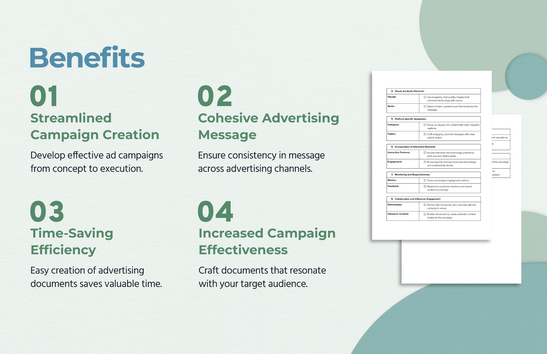 Viral Advertising Content Checklist Template