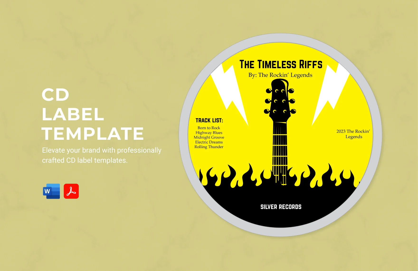 cd label template illustrator free download