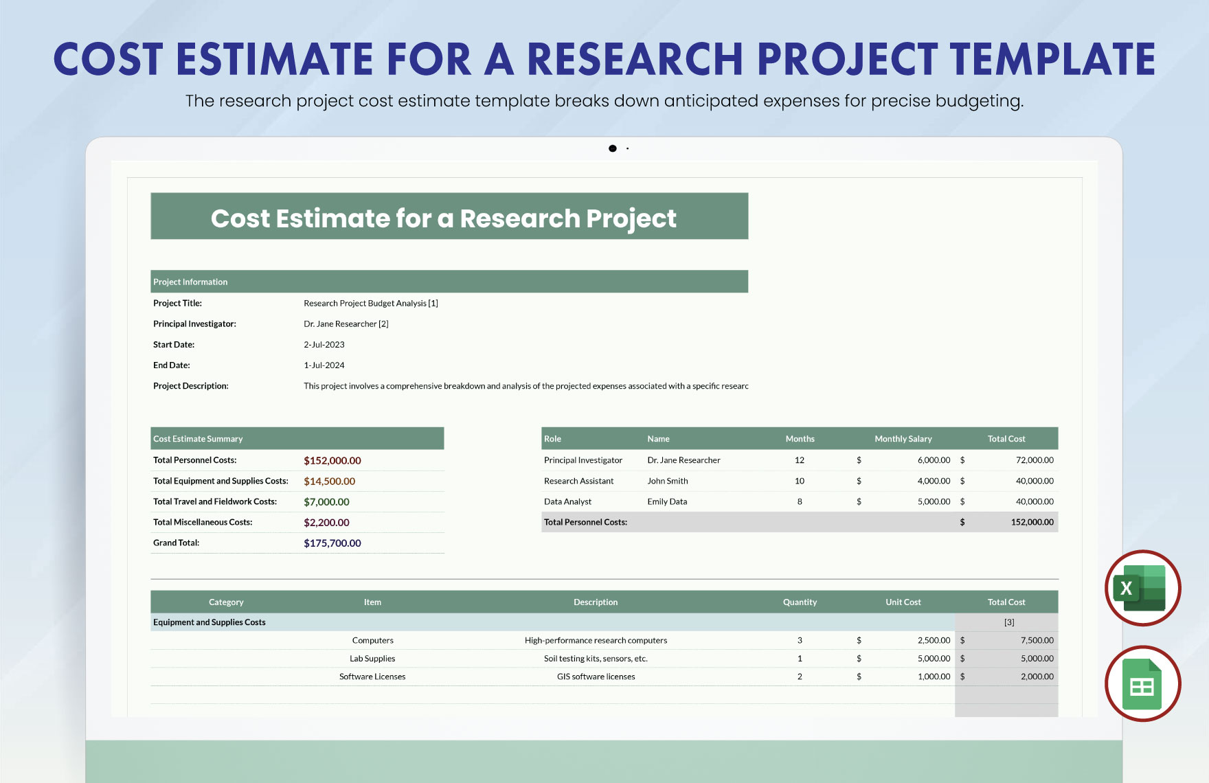 Free Editable Research Templates In Excel To Download