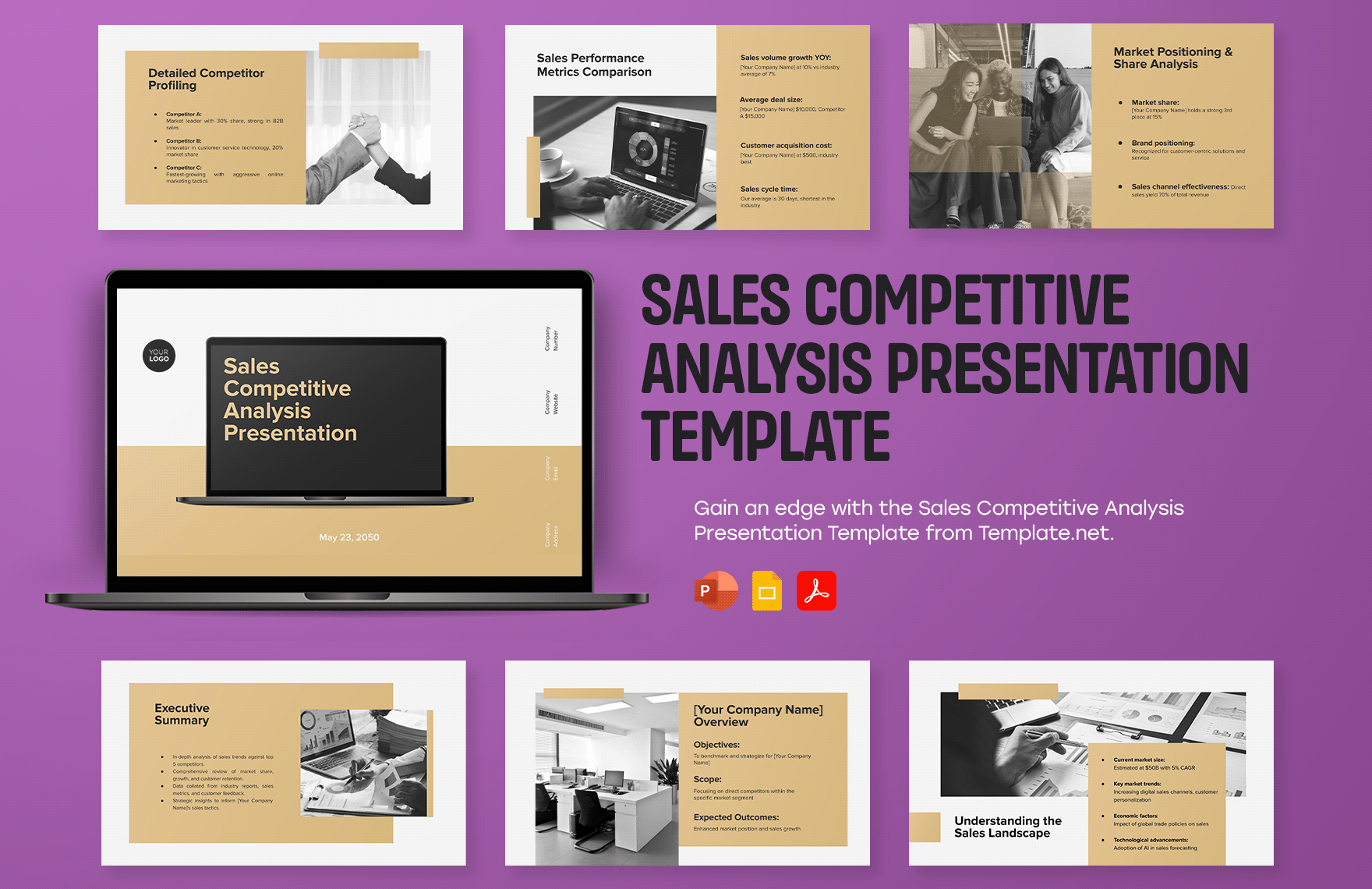 Sales Competitive Analysis Presentation Template