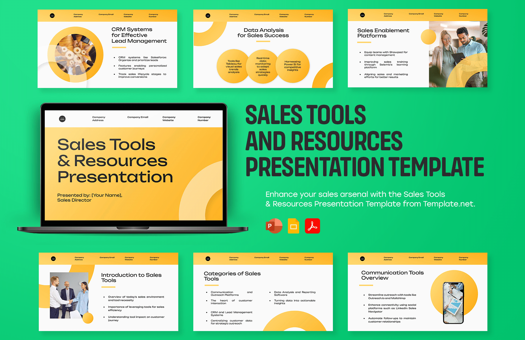 Sales Tools and Resources Presentation Template
