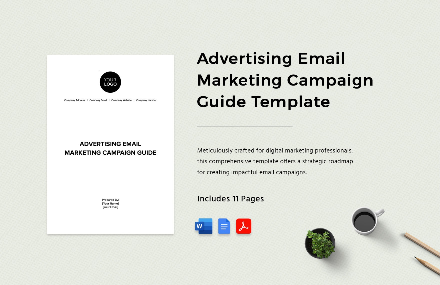 Advertising Email Marketing Campaign Guide Template in Word, Google Docs, PDF