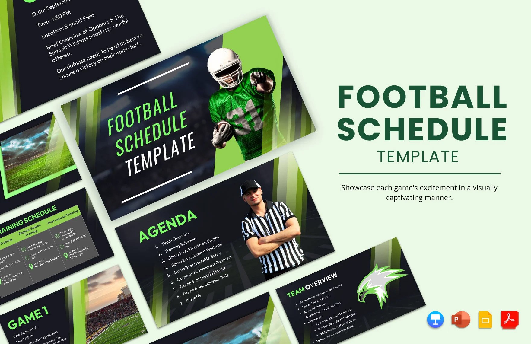 Football Schedule Template