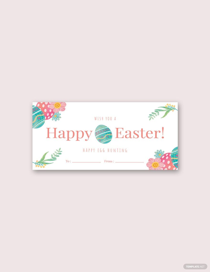 Free Happy Easter Label Template