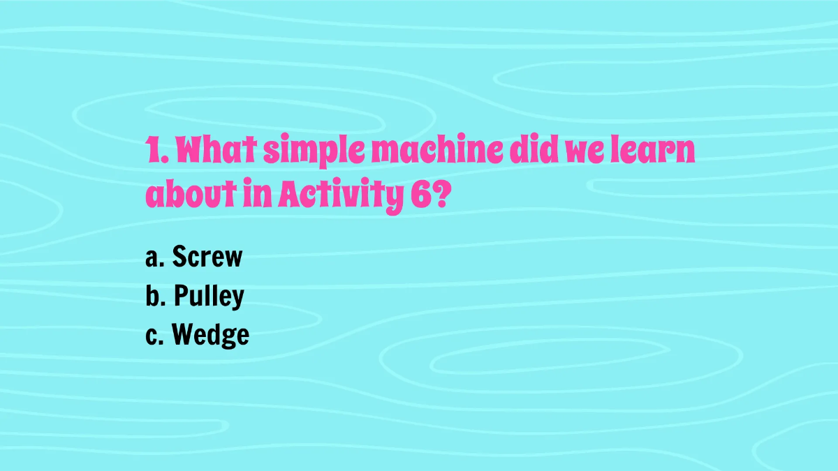 Free Simple Machine-themed Activities Template to Edit Online