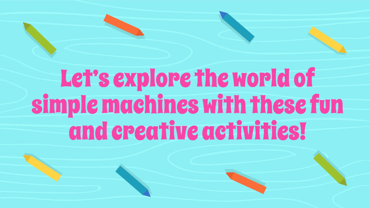 Free Simple Machine-themed Activities Template to Edit Online