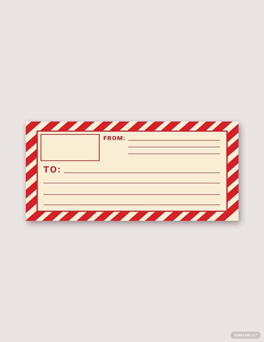 Free Mail Shipping Vintage Label Template