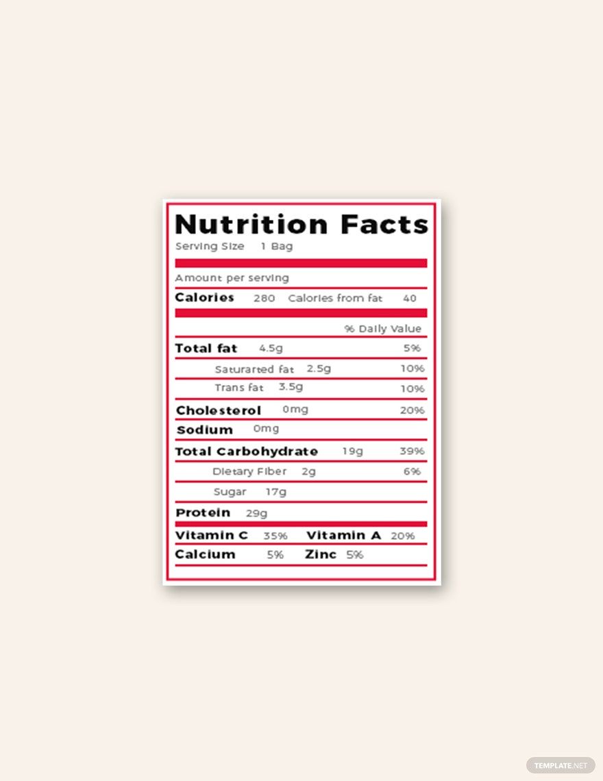  Nutrition Facts Label Template Microsoft Word Home Alqu