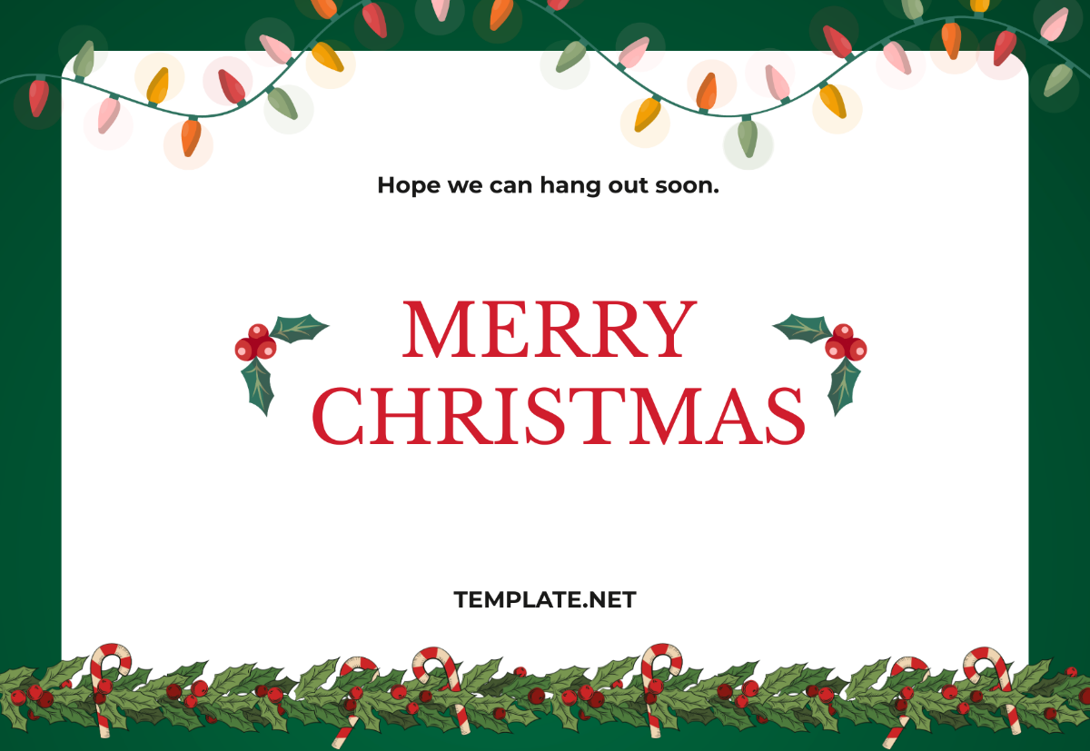 Personalized Christmas Note Template