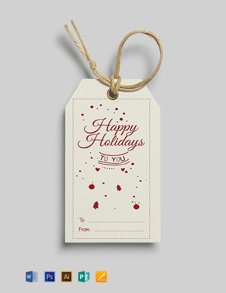 Holiday Gift Tag Template from images.template.net