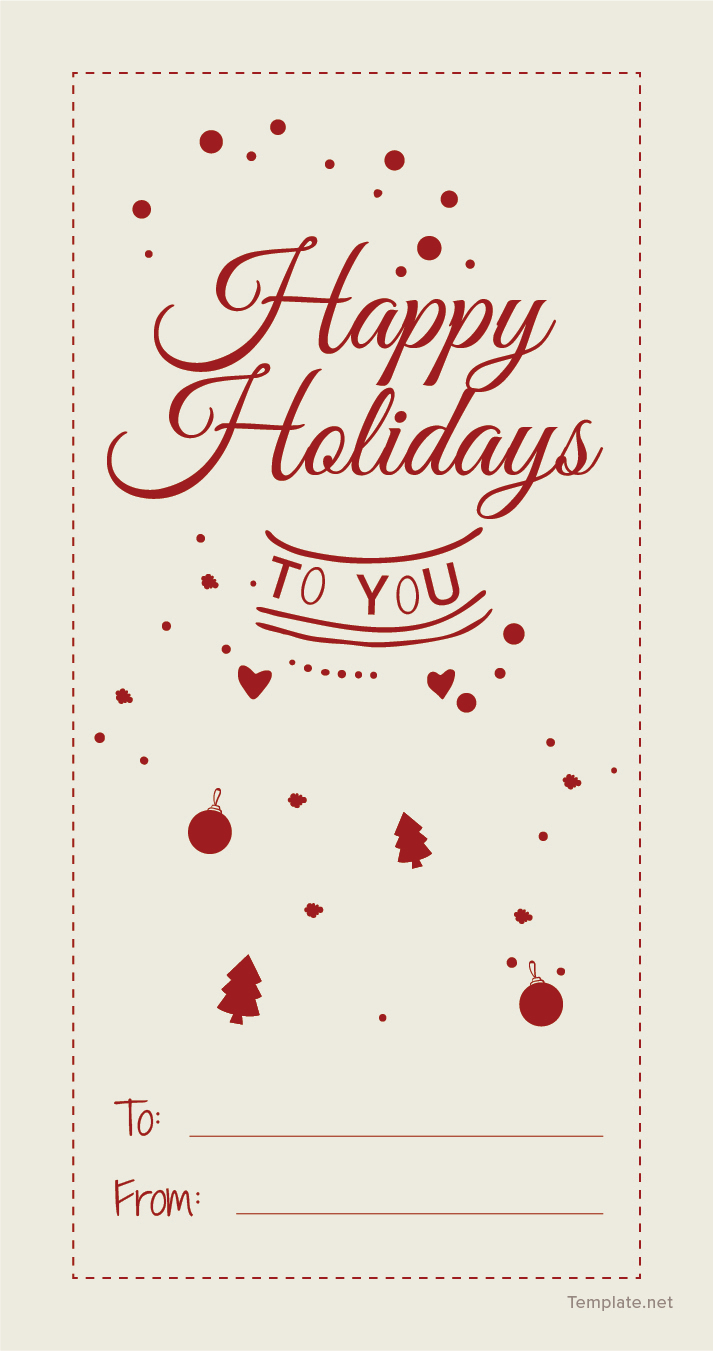 free holiday gift tags template
