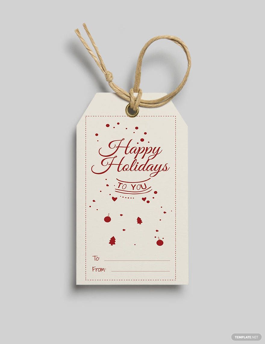 Holiday Gift Tag Template