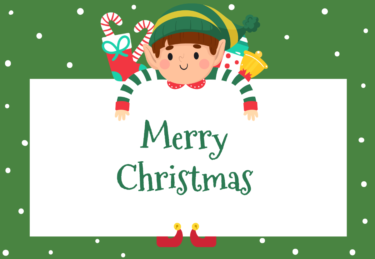 Christmas Elf Note Template