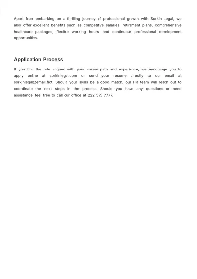 Free Law Firm Accounting Job Description Template to Edit Online