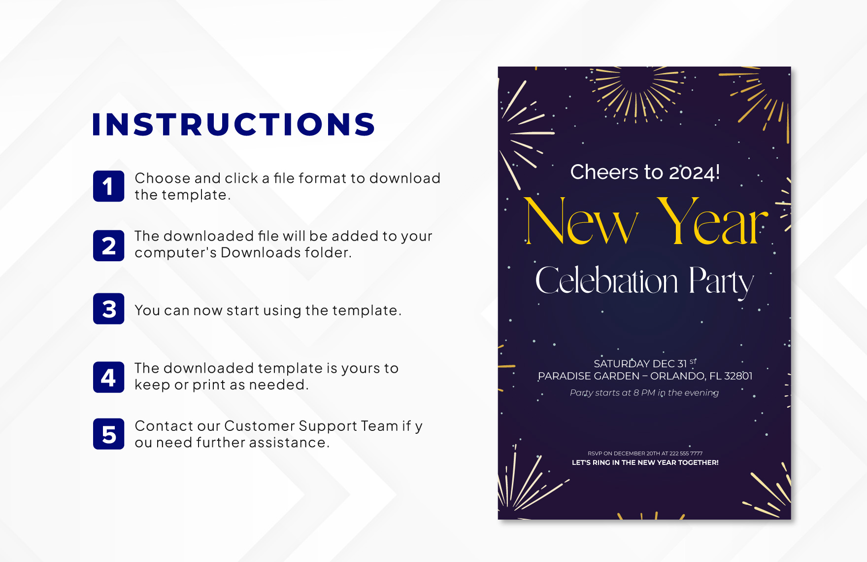 New Year Celebration Template
