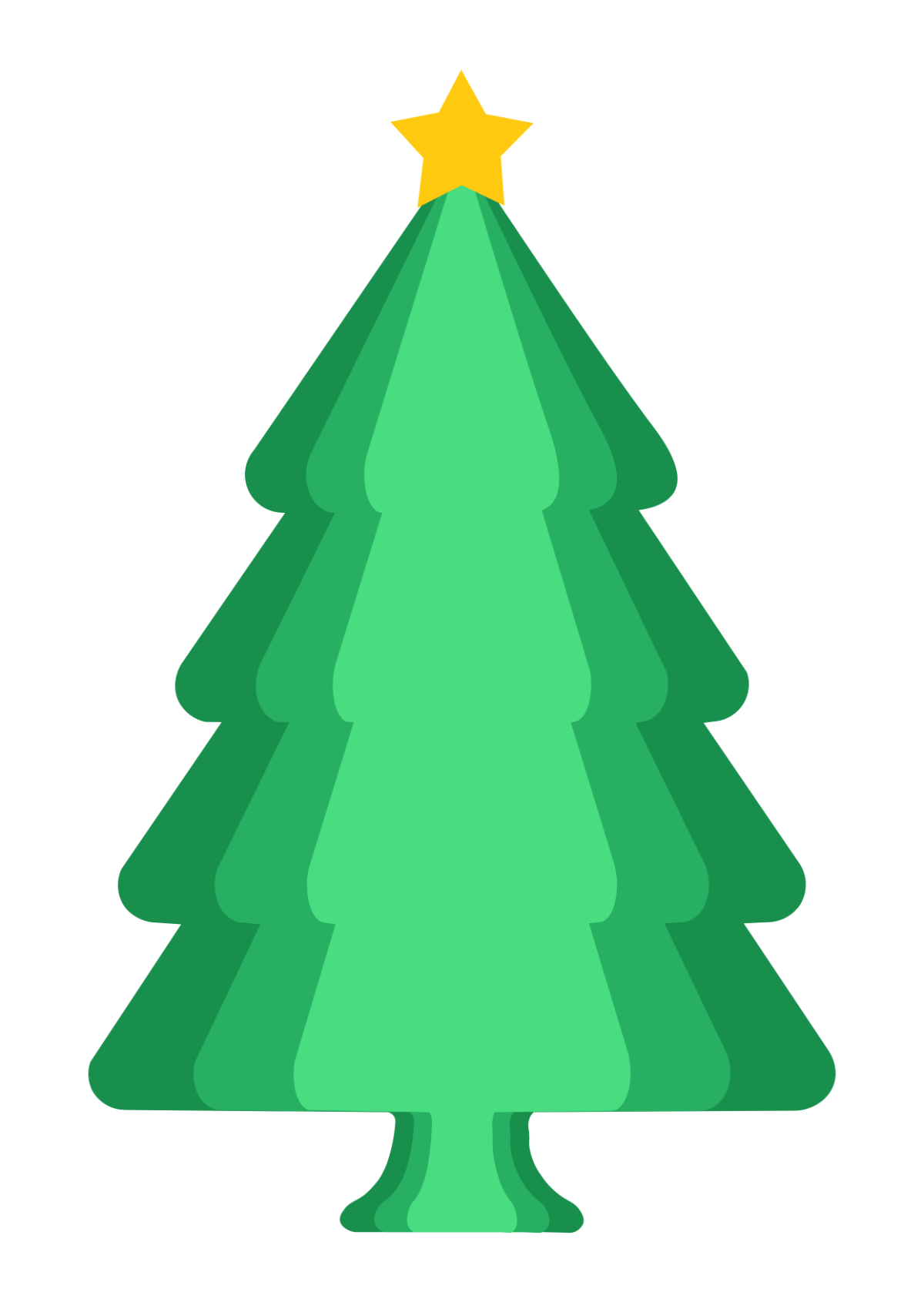 Christmas Tree Craft Template