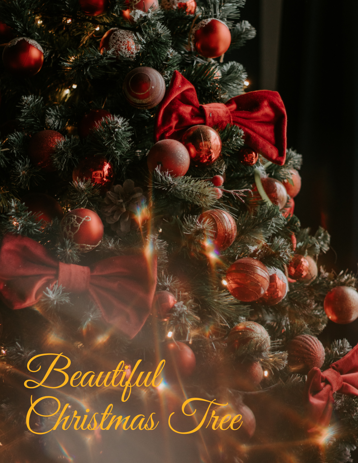 Beautiful Christmas Tree Template
