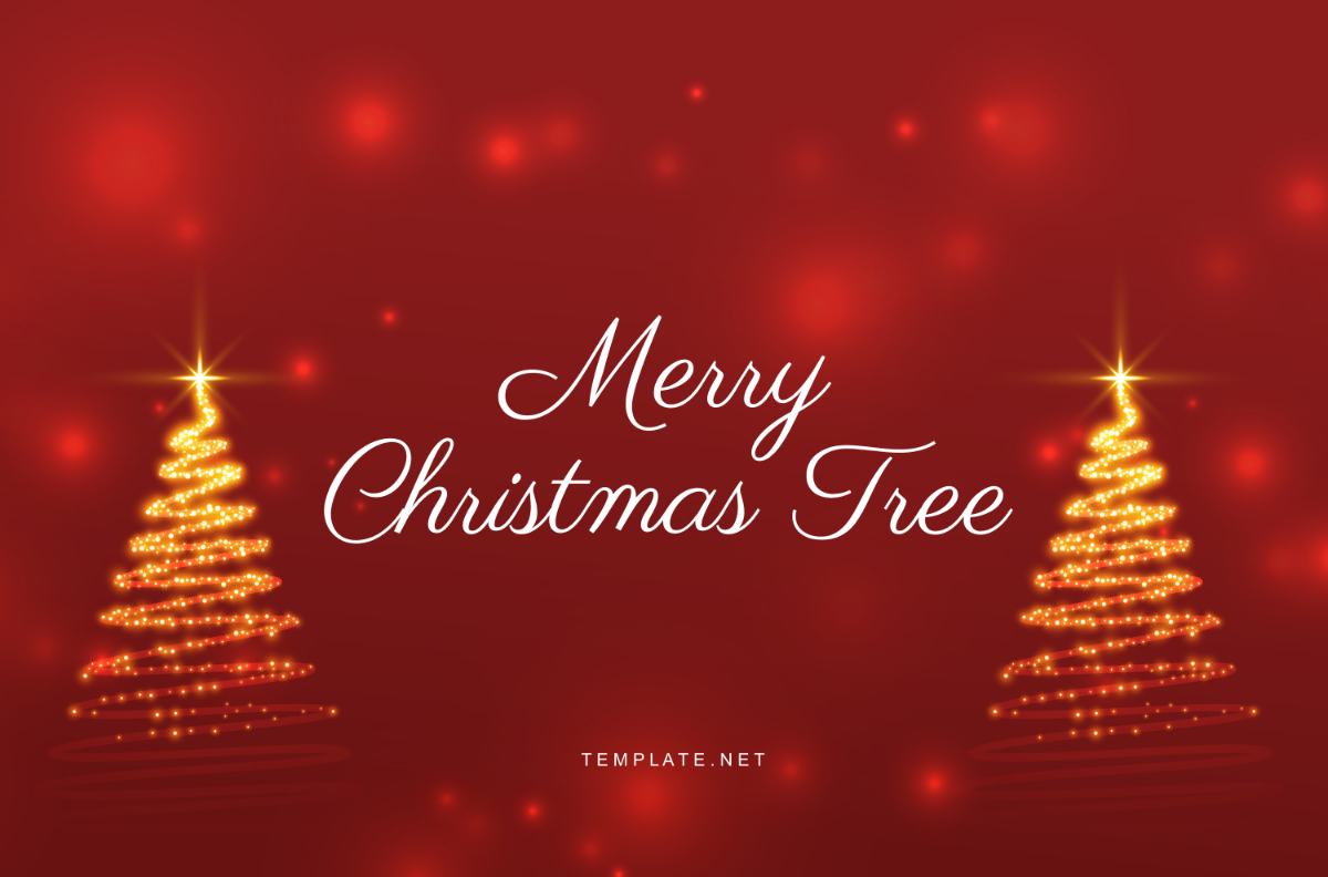 Merry Christmas Tree Template