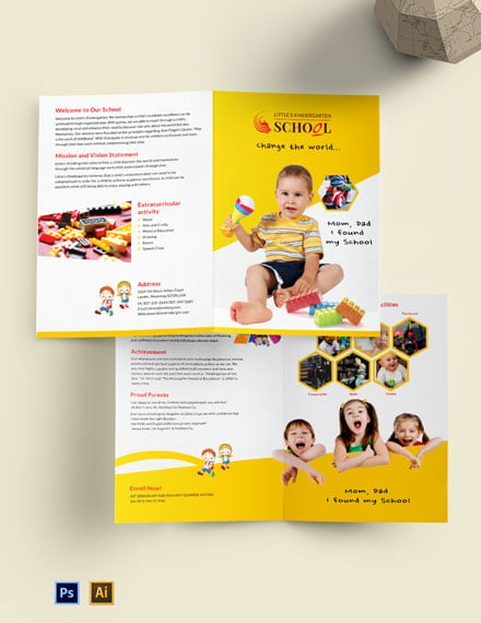 kindergarten-bifold-brochure