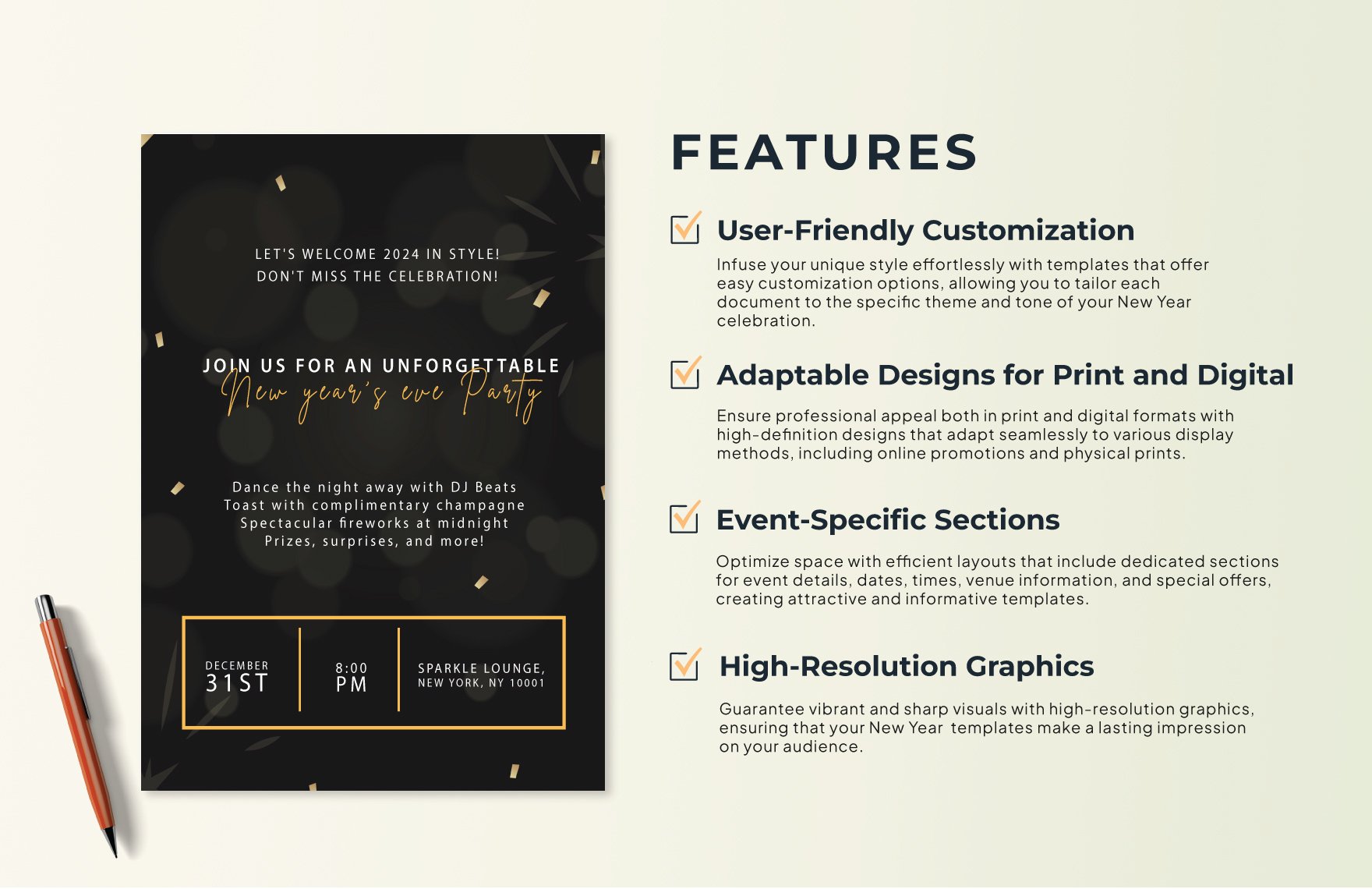 New Year Eve Party Template