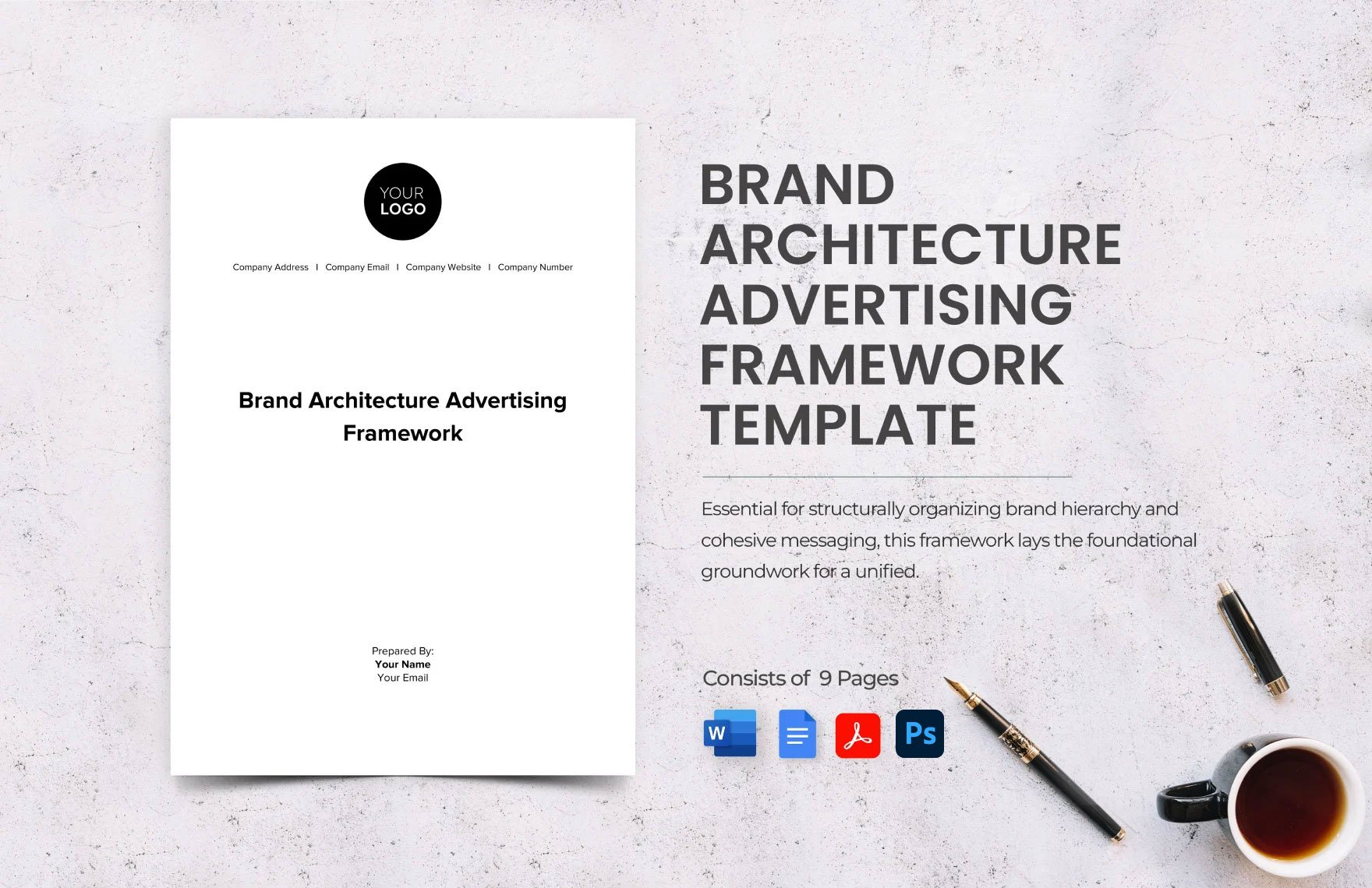 Brand Architecture Advertising Framework Template