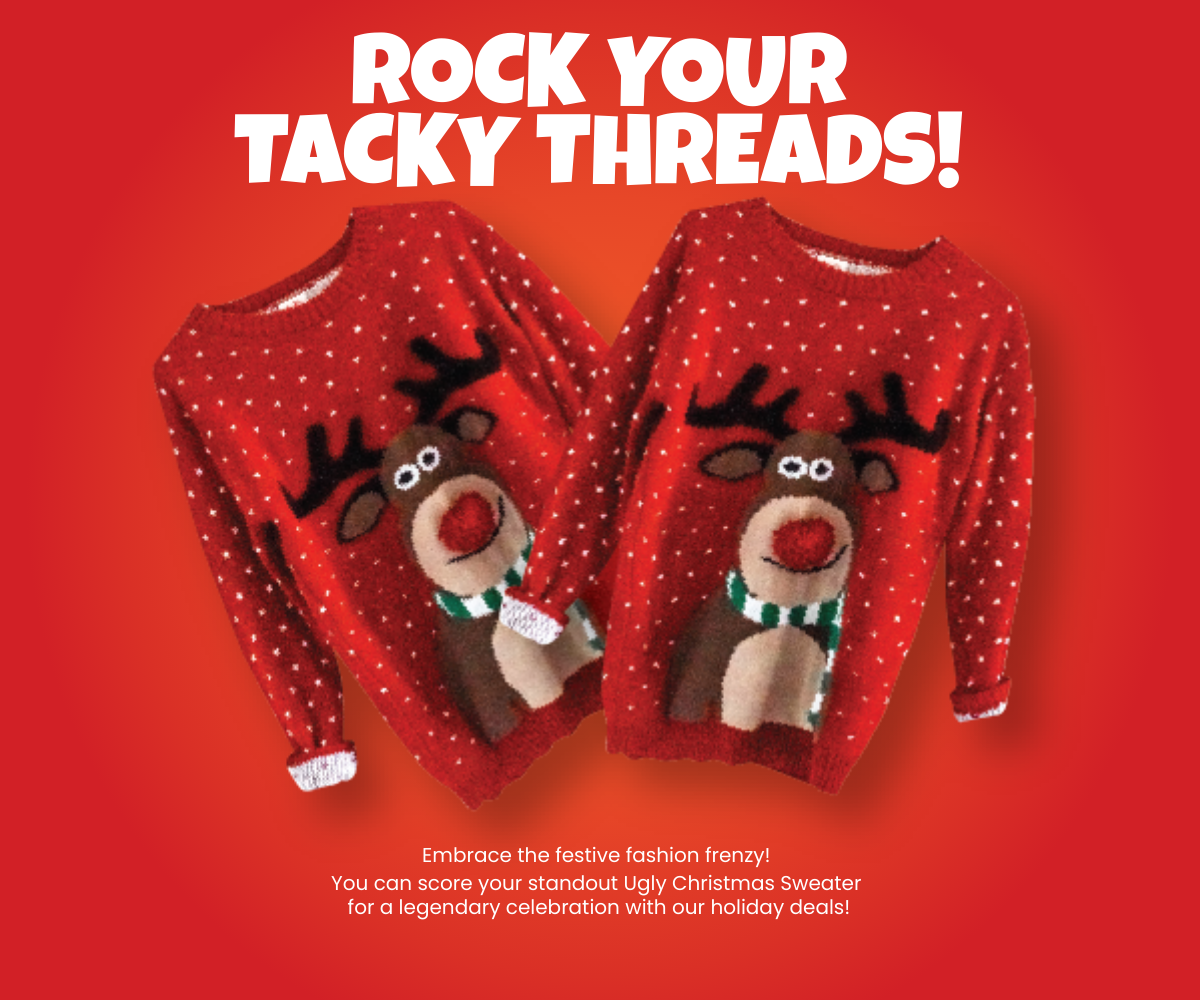 Ugly Christmas Sweater Ad Template