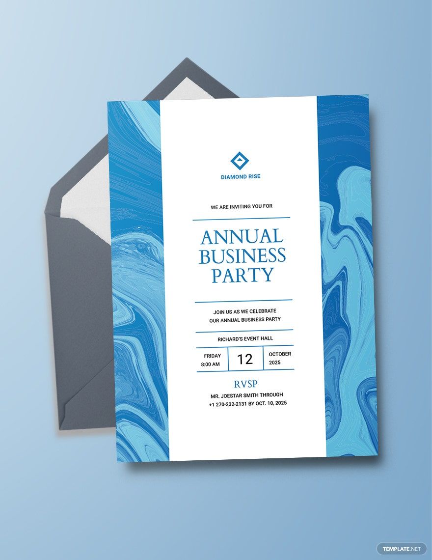Business Party Invitation Template