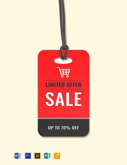 free sale tag template 440x570