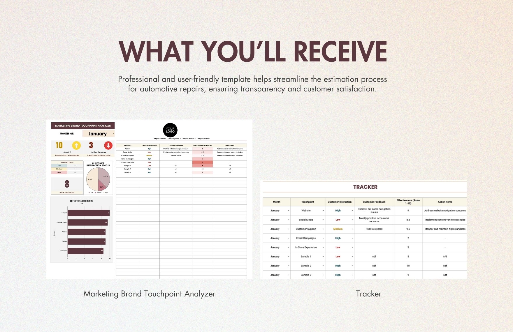 Marketing Brand Touchpoint Analyzer Template