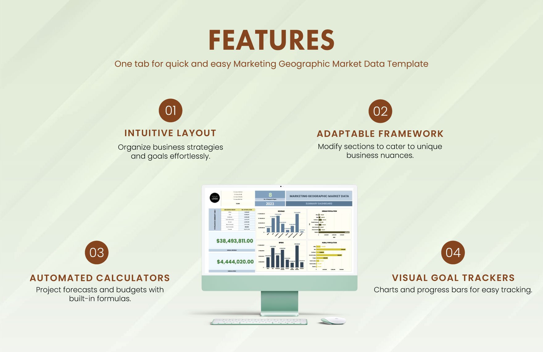    Marketing Geographic Market Data Template
