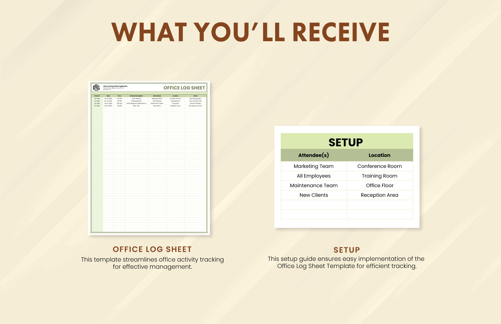 Office Log Sheet Template