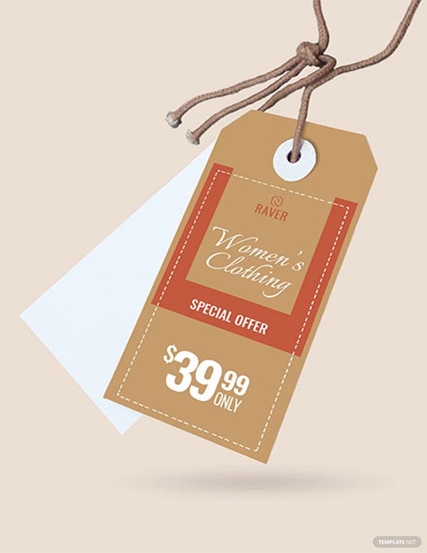 Shopping Tag Template